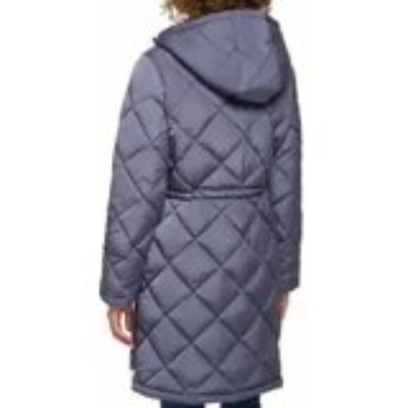 Levi's Women's Quilted Parka Jacket with Plush Hood, Odyssey Gray Size: Small - Picture 3 of 5
